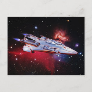 Space Ship Postcard