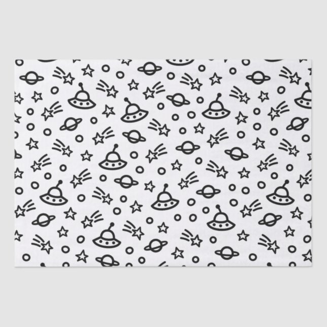 Space Ship  Tissue Paper (Front)
