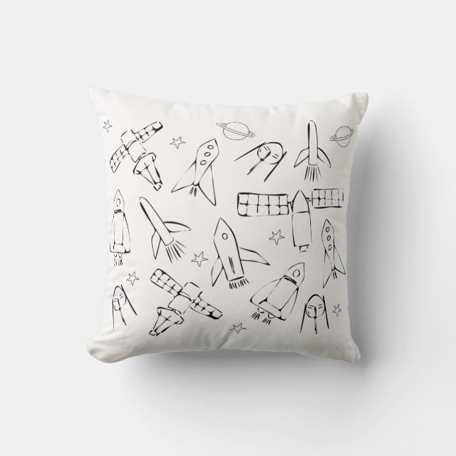 Space ships  cushion (Front)