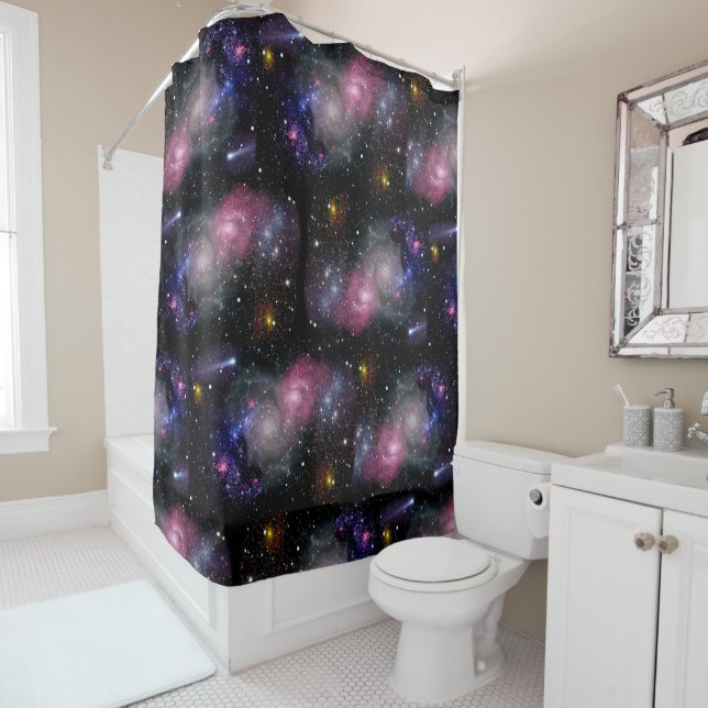 Space Shower Curtain (In Situ)