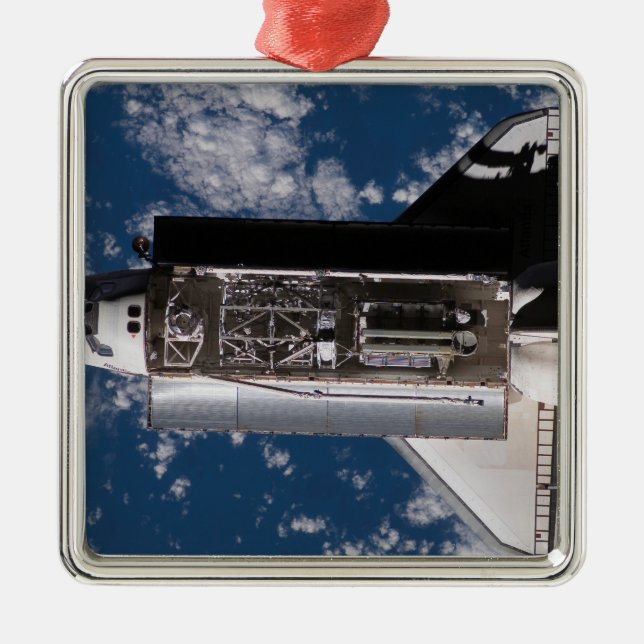 Space Shuttle Atlantis 2 Metal Tree Decoration (Front)