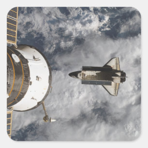 Space Shuttle Atlantis 3 Square Sticker