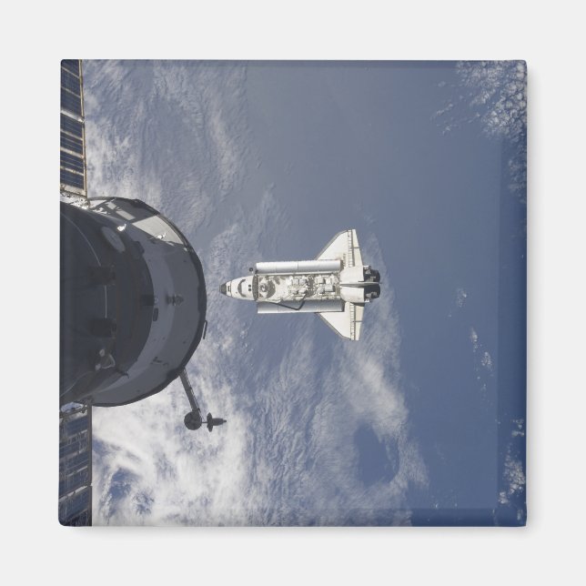 Space Shuttle Atlantis and a Russian spacecraft Magnet (Front)