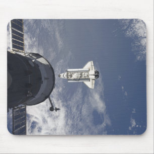 Space Shuttle Atlantis and a Russian spacecraft Mouse Pad