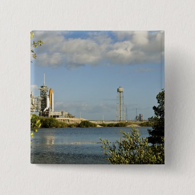 Space Shuttle Atlantis and Endeavour 15 Cm Square Badge (Front)