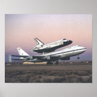 Space Shuttle Atlantis Atop Nasa's 747