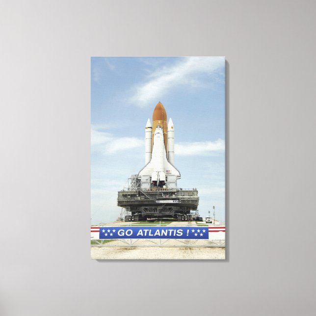 Space shuttle Atlantis Canvas Print (Front)