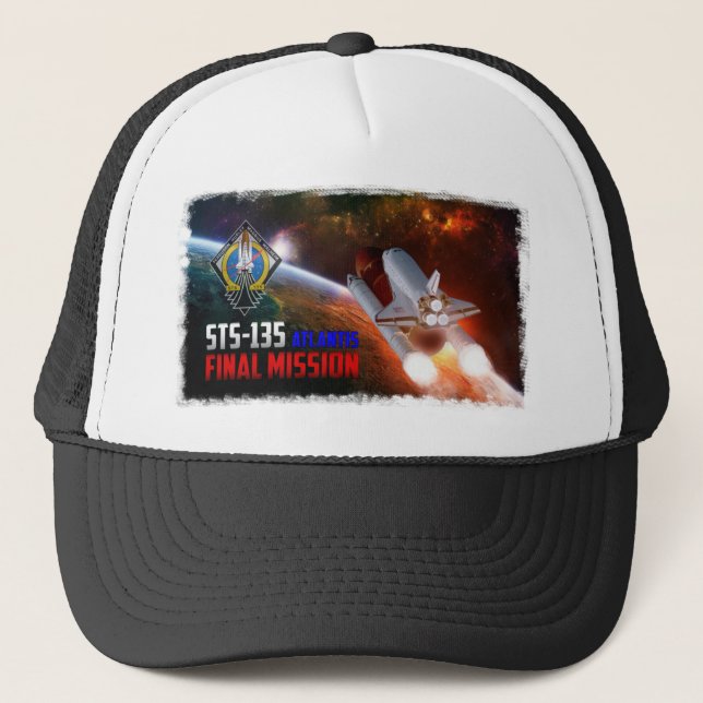 Space Shuttle Atlantis Final Mission Hat (Front)