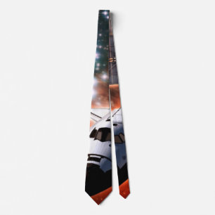 Space Shuttle Atlantis Hubble Telescope Artwork Tie
