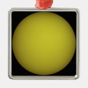 Space Shuttle Atlantis is seen in silhouette Metal Tree Decoration