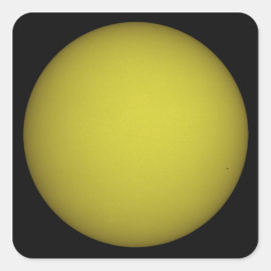 Space Shuttle Atlantis is seen in silhouette Square Sticker