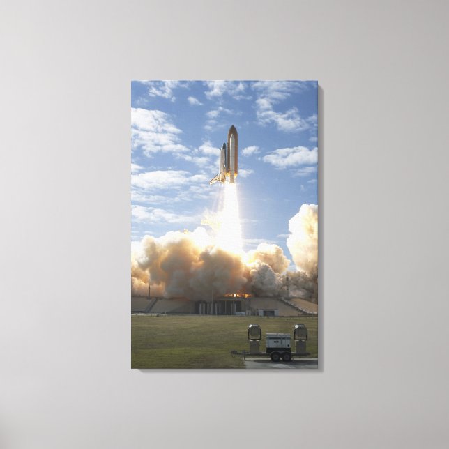 Space Shuttle Atlantis lifts off 10 Canvas Print (Front)