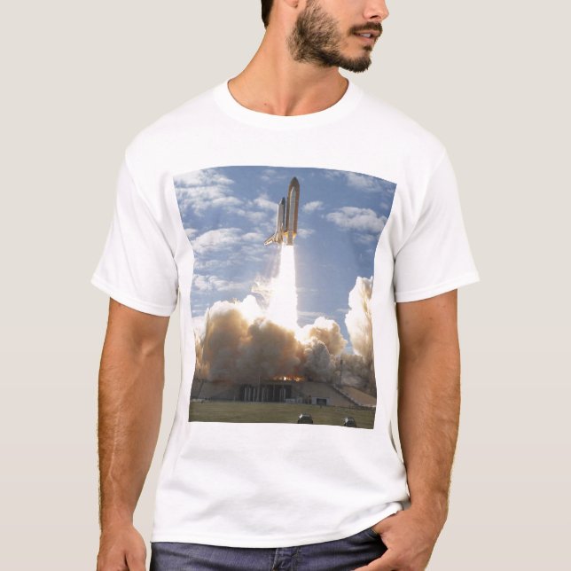 Space Shuttle Atlantis lifts off 10 T-Shirt (Front)