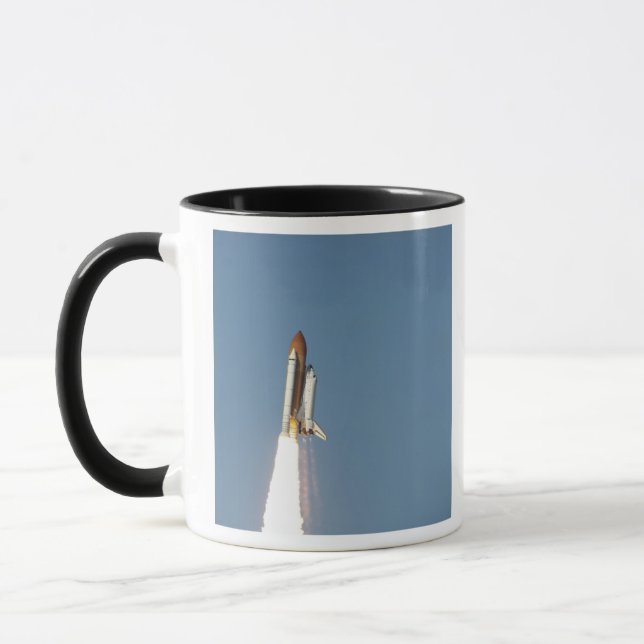 Space Shuttle Atlantis lifts off 11 Mug (Left)
