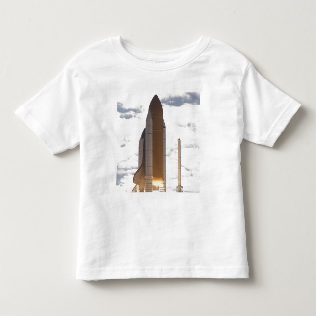 Space Shuttle Atlantis lifts off 16 Toddler T-Shirt (Front)