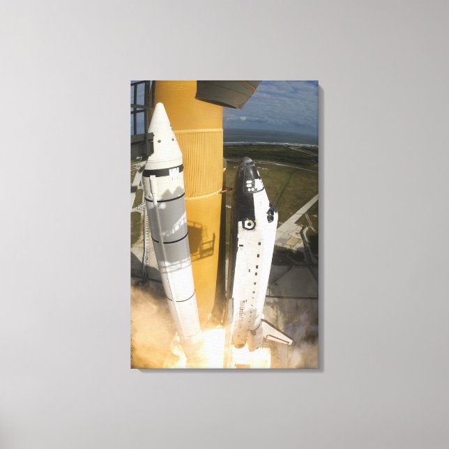 Space Shuttle Atlantis lifts off 17 Canvas Print (Front)