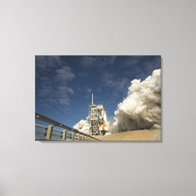 Space Shuttle Atlantis lifts off 20 Canvas Print (Front)