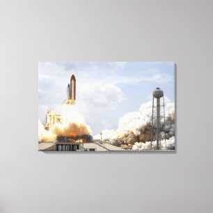 Space Shuttle Atlantis lifts off 21 Canvas Print