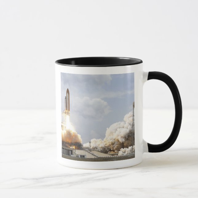 Space Shuttle Atlantis lifts off 21 Mug (Right)