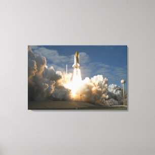 Space Shuttle Atlantis lifts off 24 Canvas Print