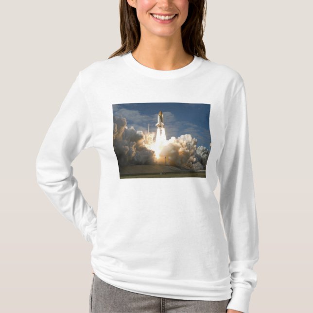 Space Shuttle Atlantis lifts off 24 T-Shirt (Front)