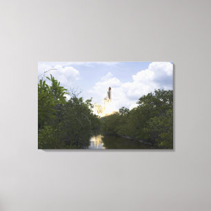 Space Shuttle Atlantis lifts off 25 Canvas Print