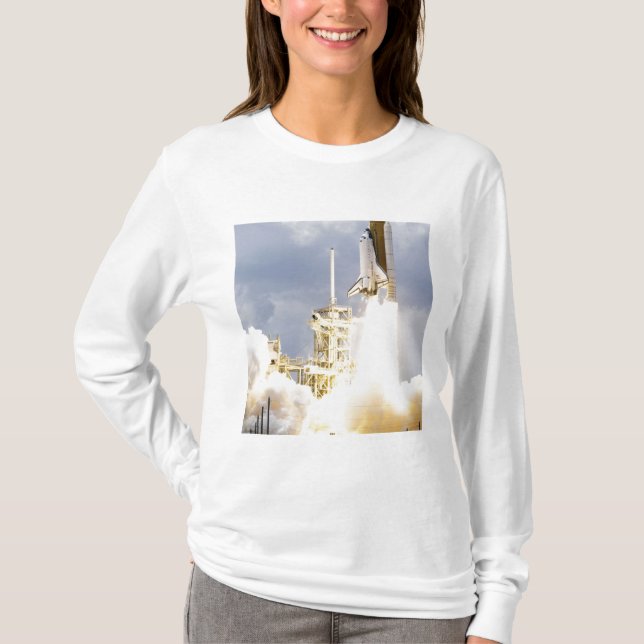 Space Shuttle Atlantis lifts off 2 T-Shirt (Front)