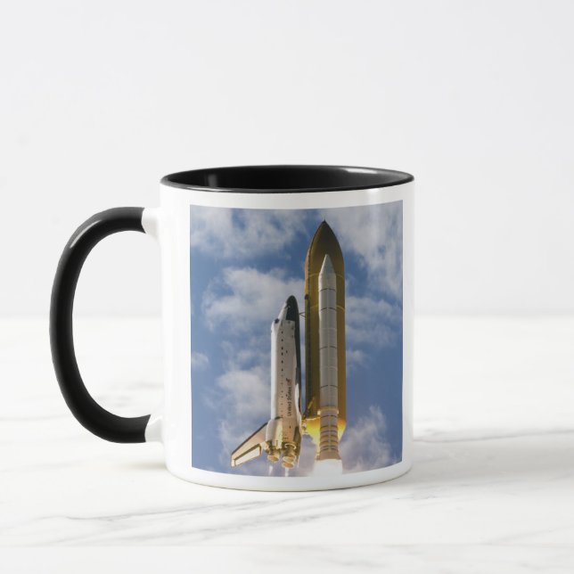 Space Shuttle Atlantis lifts off 6 Mug (Left)