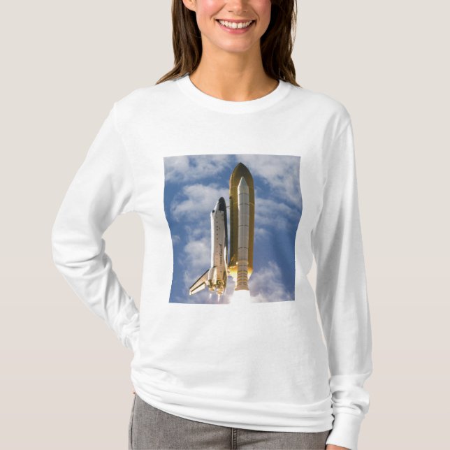 Space Shuttle Atlantis lifts off 6 T-Shirt (Front)