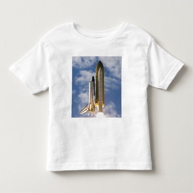 Space Shuttle Atlantis lifts off 6 Toddler T-Shirt (Front)