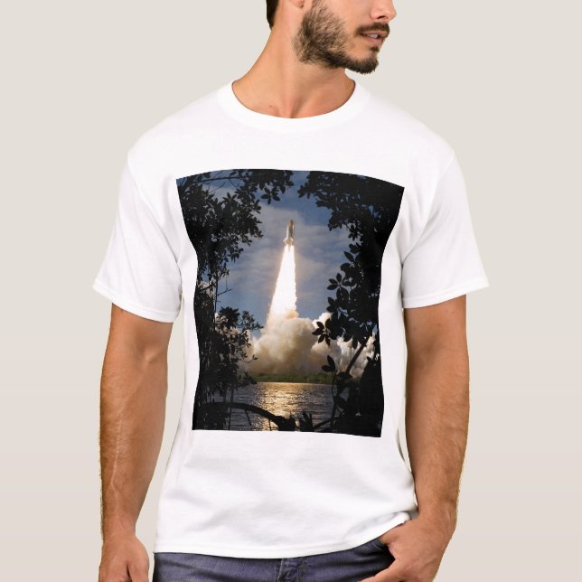 Space Shuttle Atlantis lifts off 9 T-Shirt (Front)