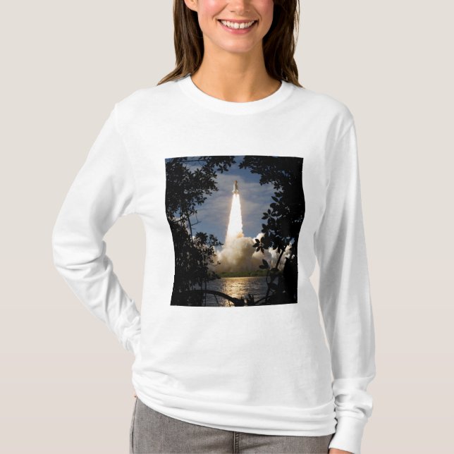 Space Shuttle Atlantis lifts off 9 T-Shirt (Front)