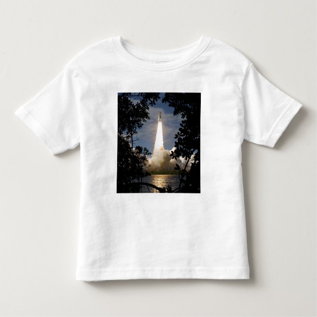 Space Shuttle Atlantis lifts off 9 Toddler T-Shirt (Front)