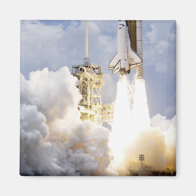 Space Shuttle Atlantis lifts off Magnet (Front)