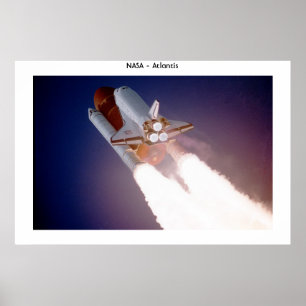 Space shuttle Atlantis Poster