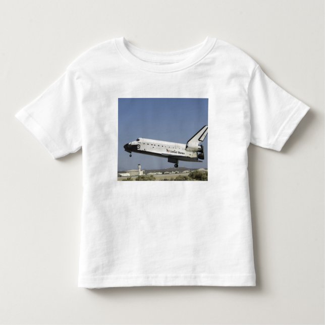 Space Shuttle Atlantis prepares for landing Toddler T-Shirt (Front)