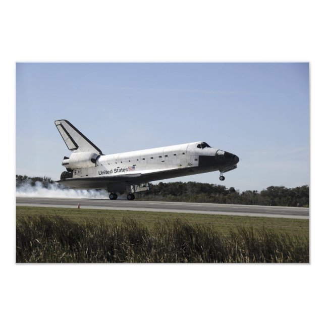 Space shuttle Atlantis touches down 3 Photo Print (Front)
