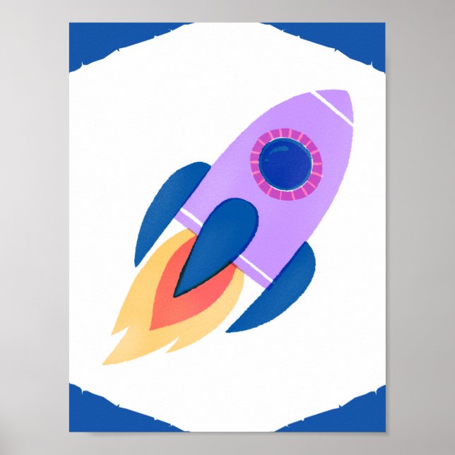 Space Shuttle Blast Off Left Poster (Front)