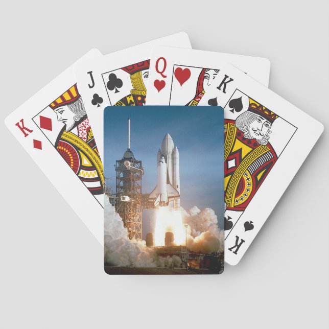 Space Shuttle Columbia launching Playing Cards (Back)