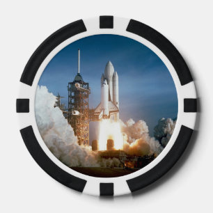 Space Shuttle Columbia launching Poker Chips