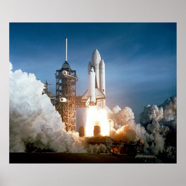 Space Shuttle Columbia launching Poster (Front)