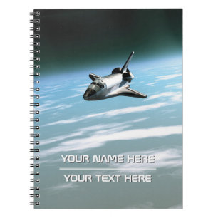 Space shuttle. Customisable Notebook