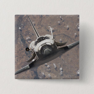 Space Shuttle Discovery 15 Cm Square Badge