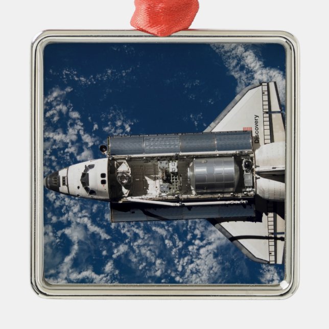 Space Shuttle Discovery 16 Metal Tree Decoration (Front)