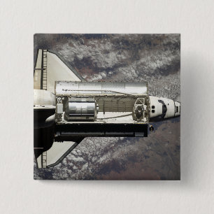 Space Shuttle Discovery 3 15 Cm Square Badge