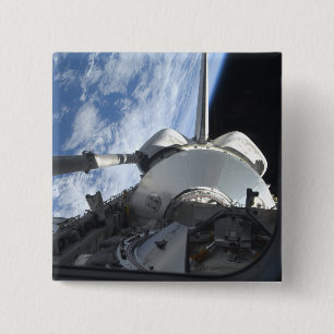 Space Shuttle Discovery 9 15 Cm Square Badge