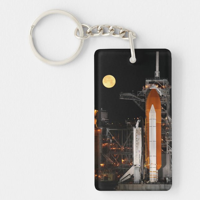 Space Shuttle Discovery and Moon Key Ring (Front)