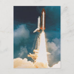 Space Shuttle Discovery Blast Off Postcard