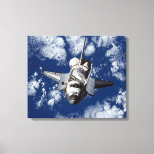 Space Shuttle Discovery In Space Canvas Print