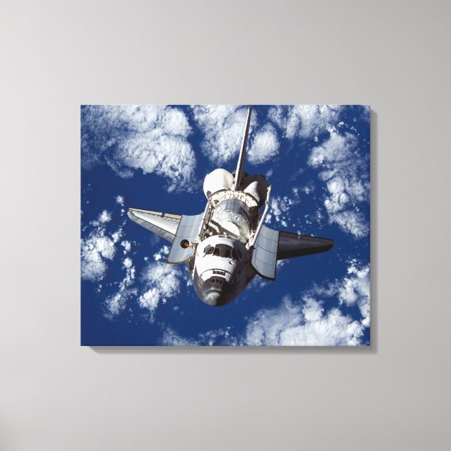 Space Shuttle Discovery In Space Canvas Print (Front)